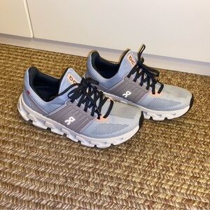 ON Running Gray and Black Sneakers